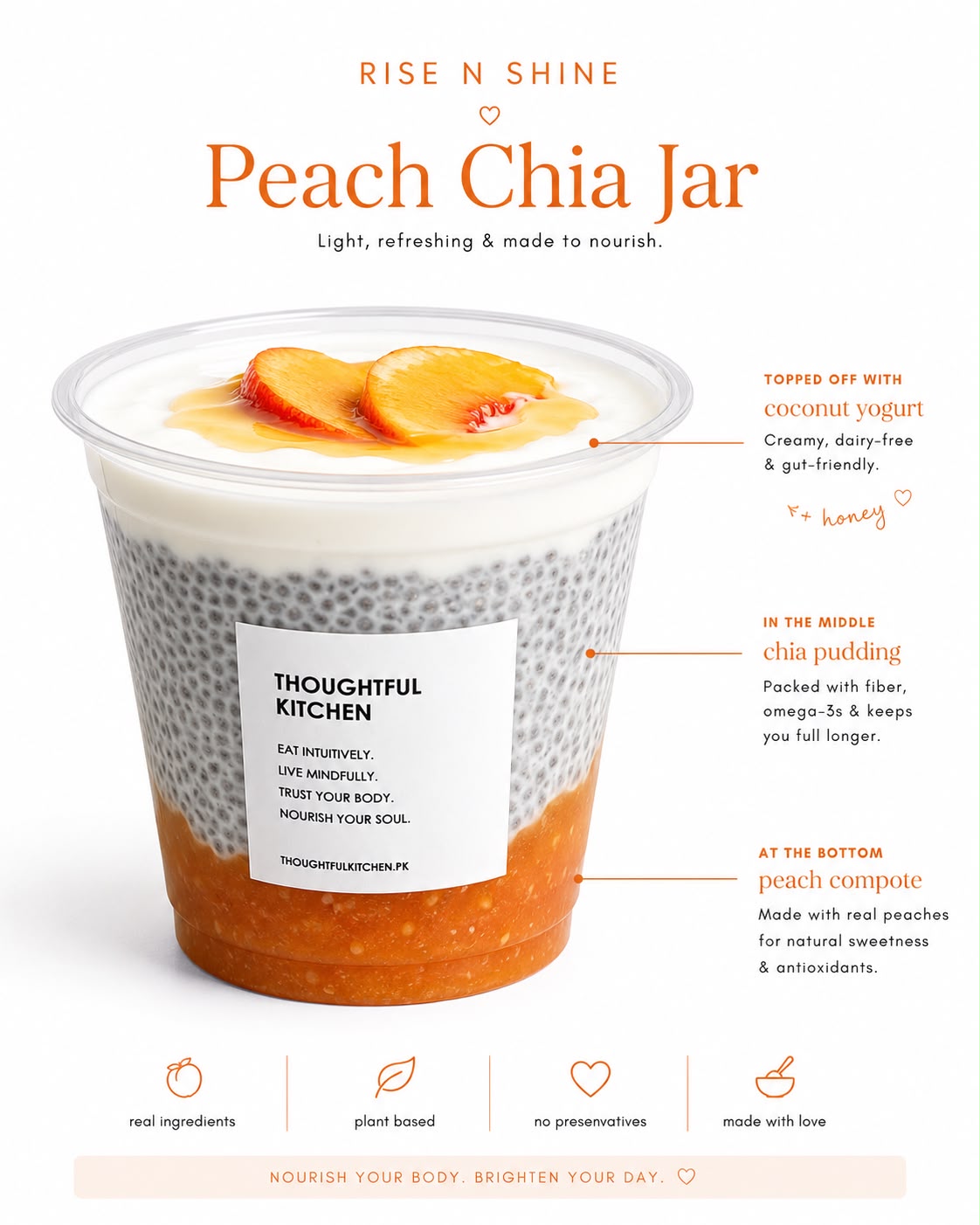 Peach Compote with Chia Pudding